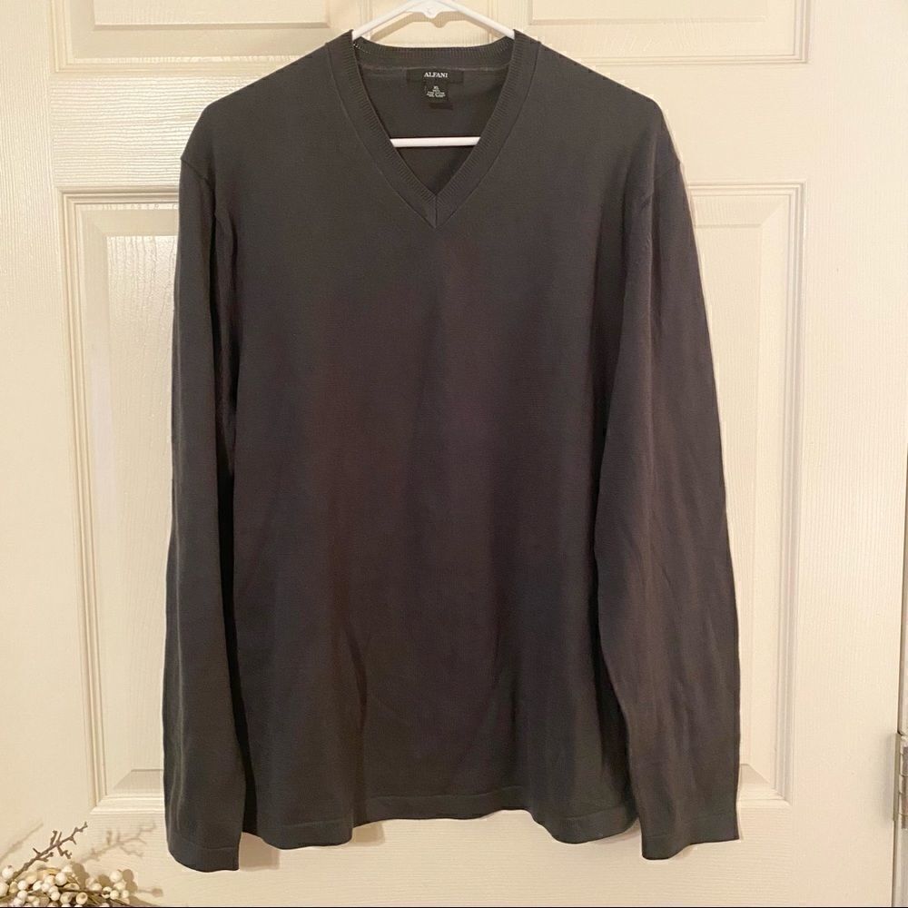 Alfani Grey Pullover Casual Sweater